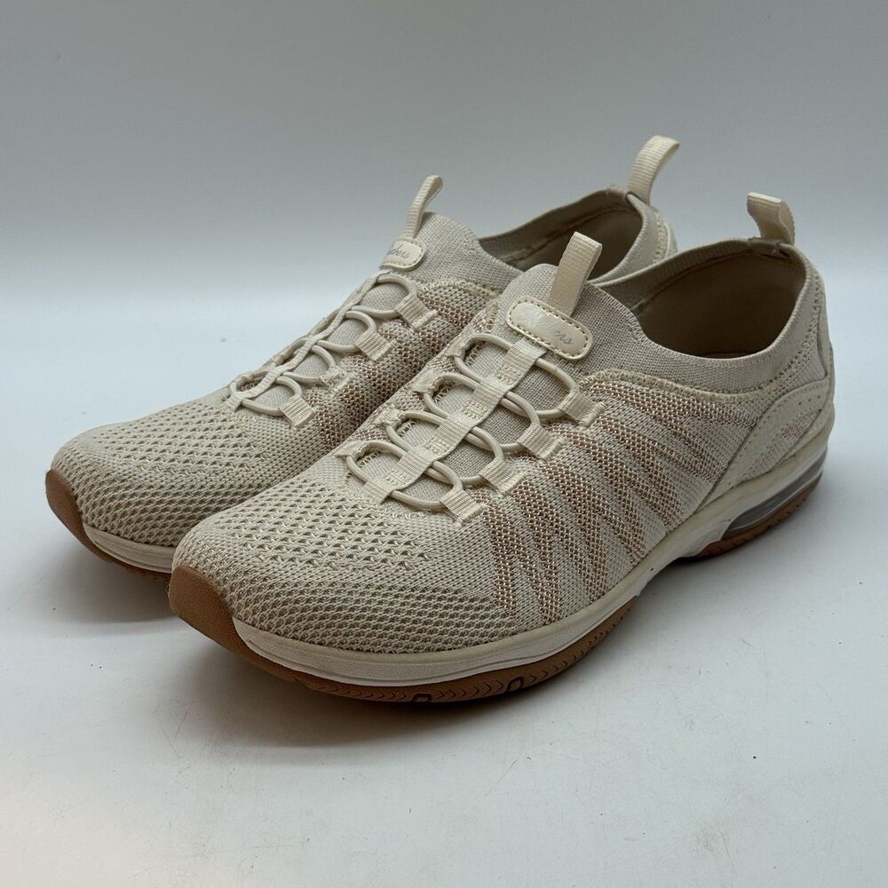 Skechers Active Air Walking Sneakers Women's 6.5 Off White Stretch Fit 100632